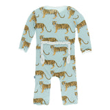 Kickee Pants Print Muffin Ruffle Coverall with Zipper