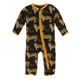 Kickee Pants Print Muffin Ruffle Coverall with Zipper