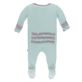 Kickee Pants Solid Muffin Ruffle Footie with Zipper