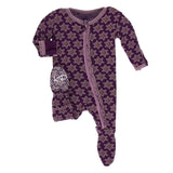 Kickee Pants Print Muffin Ruffle Footie with Zipper