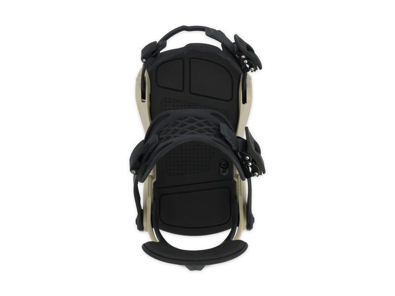 Ride C-2 Snowboard Bindings - Durable Aluminum Heelcup and Comfortable Ankle Strap Khaki Top
