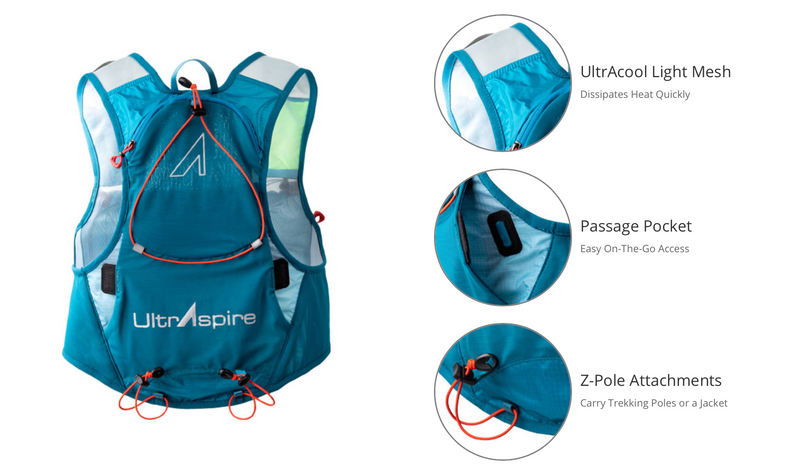 UltrAspire Alpha 5.0 Unisex Race Vest Hydration Pack