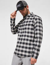 Oakley Checkered Ridge Men Long Sleeve - Stone Grey | XXL
