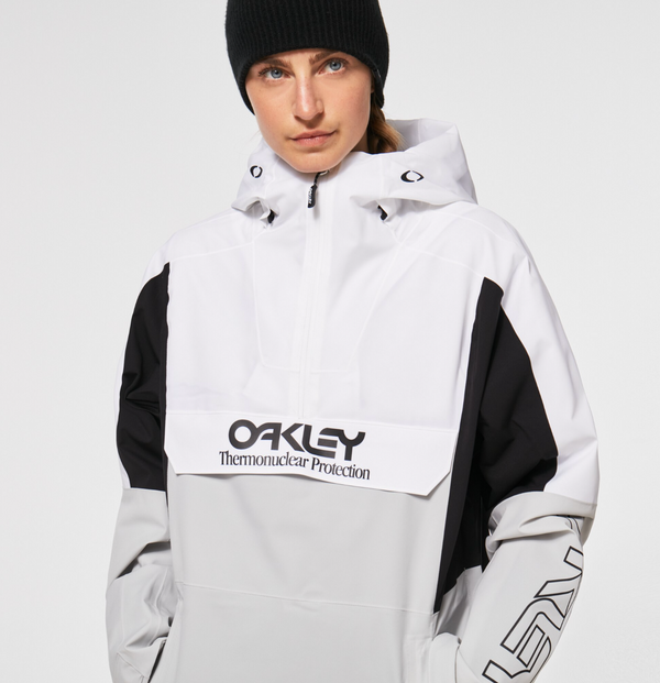 Oakley TNP Insulated Anorak Women's Winter Jacket - White / Grey - XXL