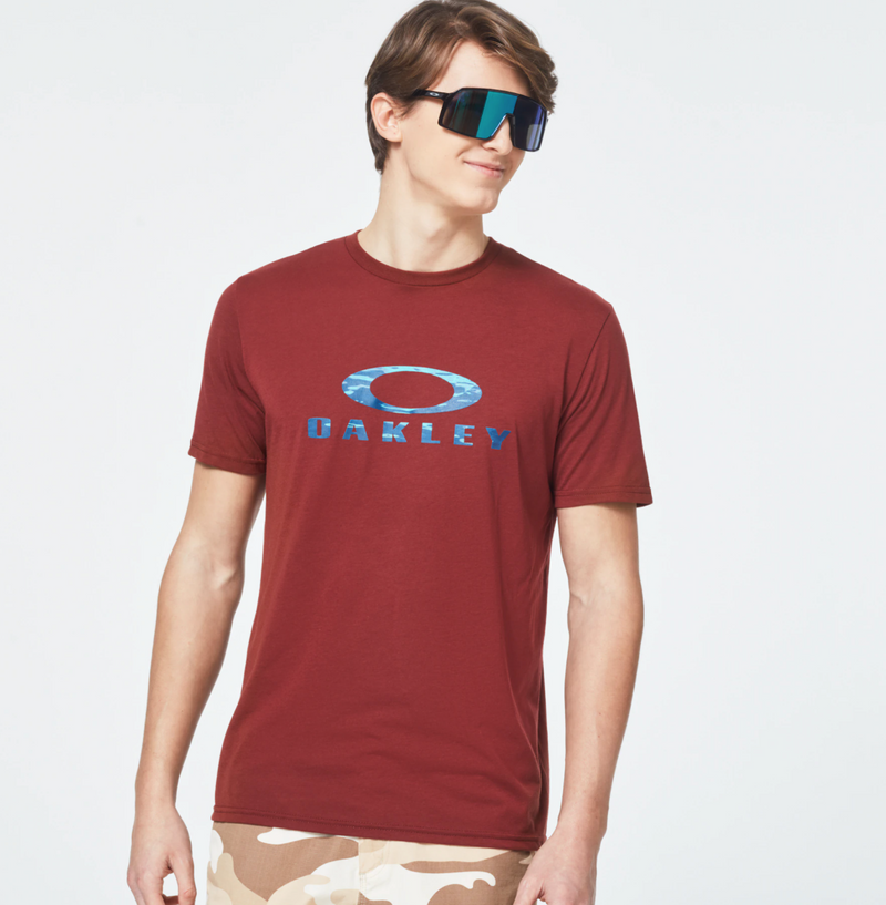 Oakley Water Ellipse Ss Tee Men Lifestyle Shirt - Spicy Red / Medium
