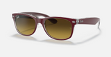 Ray-Ban Folding Wayfarer Unisex Lifestyle Sunglasses - Front view, showcasing foldable design and black frame