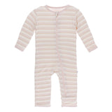 KicKee Pants Bamboo Print Coverall with Zipper