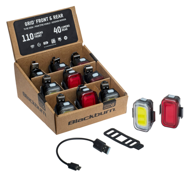 Blackburn Grid Front and Rear Light Set PDQ