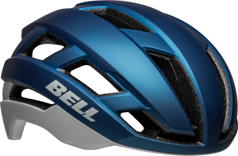 BELL Falcon XR Mips Adult Road Bike Helmet - Versatile and Protective Blue Grey Front Right