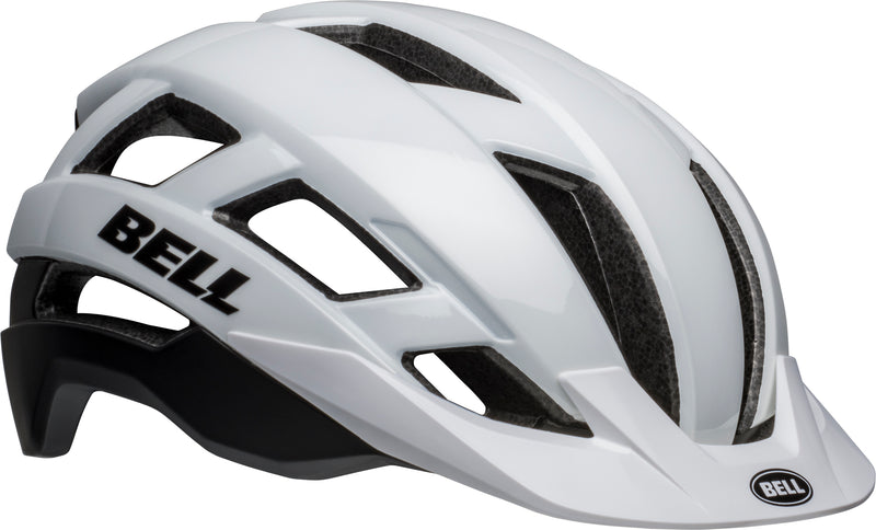 BELL Falcon XRV Mips Adult Road Bike Helmet with visor for sun protection matte gloss white black front right