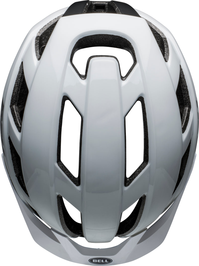 BELL Falcon XRV Mips Adult Road Bike Helmet with visor for sun protection matte gloss white black top
