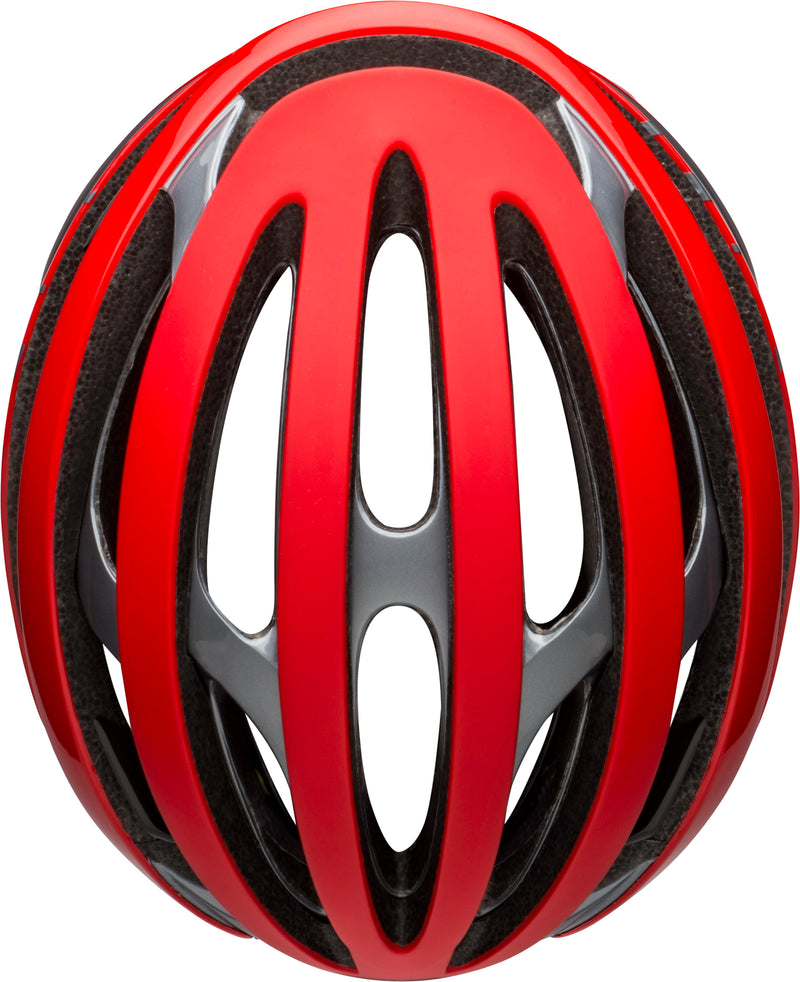 Bell Z20 MIPS Bike Helmet remix matte gloss red gray top