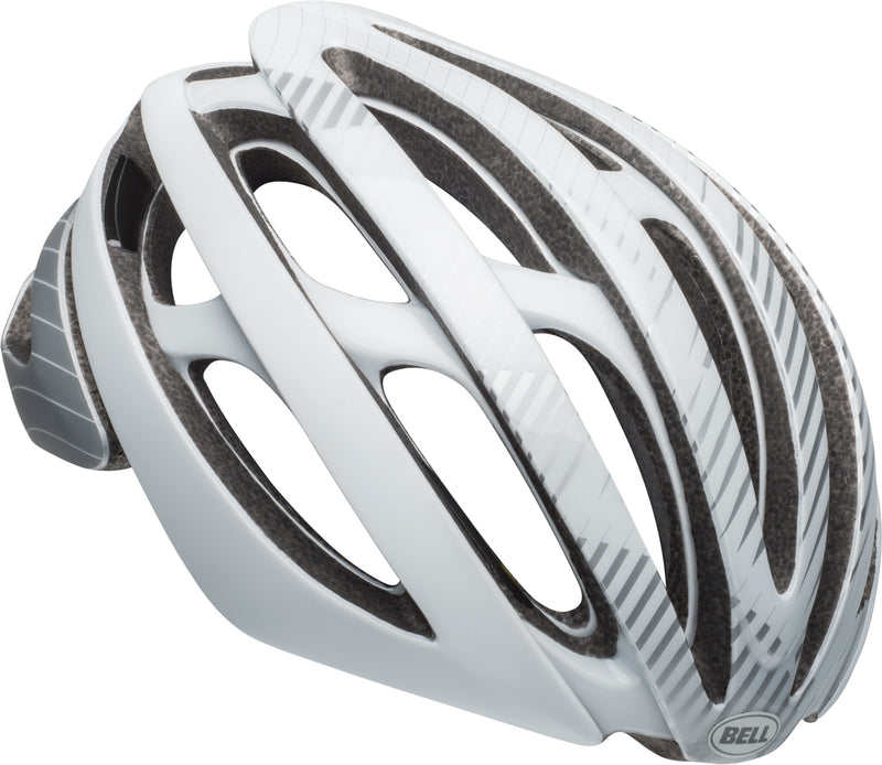 Bell Z20 MIPS Bike Helmet Shade Matte Gloss Silver White Front Right