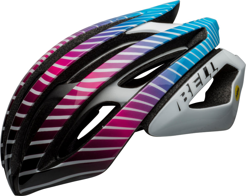 Bell Z20 MIPS Bike Helmet Strobe Gloss purple Blue White Left