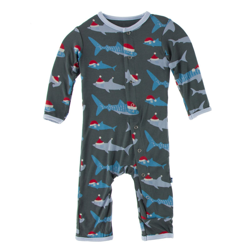 Kickee Pants Solid Coverall with Snaps