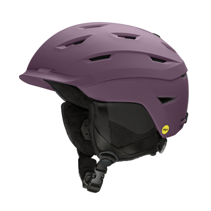 SMITH Liberty MIPS Women's Winter Helmet - Front view, showcasing hybrid shell design and adjustable vents amethyst