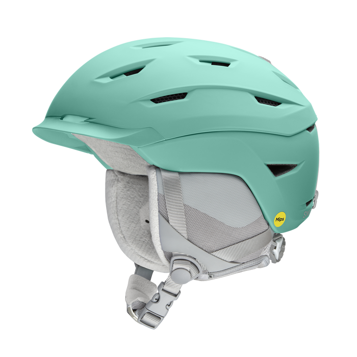 SMITH Liberty MIPS Women's Winter Helmet - Front view, showcasing hybrid shell design and adjustable vents