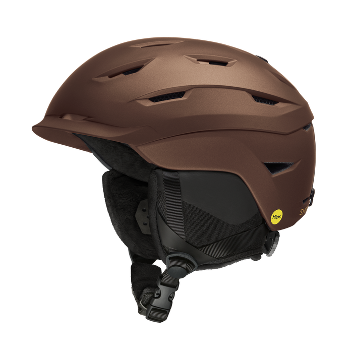 SMITH Liberty MIPS Women's Winter Helmet - Front view, showcasing hybrid shell design and adjustable vents 