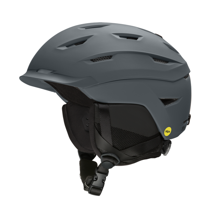 Smith Level MIPS Men's Winter Sports Helmet - Front view, showcasing hybrid shell design and MIPS technology