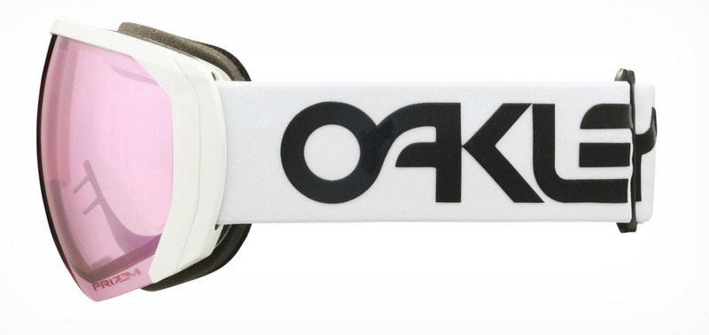 Oakley Flight Path L Unisex Winter Goggles White Pink Left