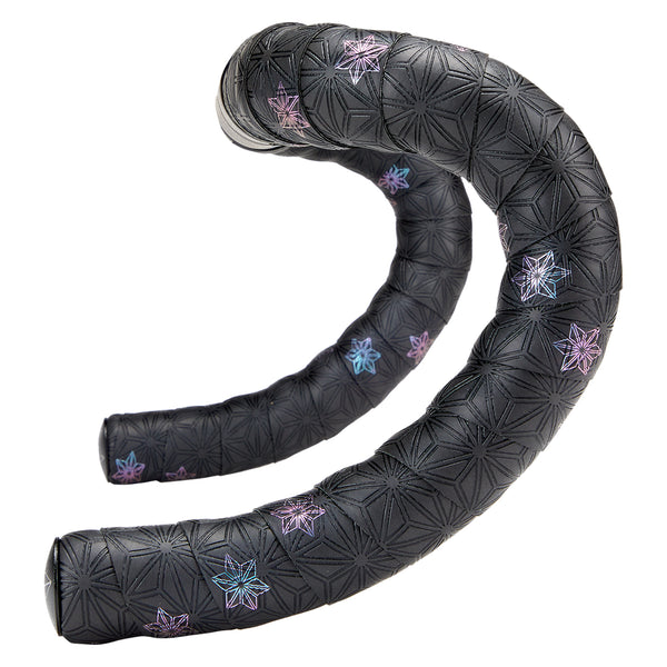 Supacaz Super Sticky Kush Galaxy Tape with Ano Black Plugs