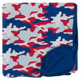 KICKEE Print Double Layer Throw Blanket